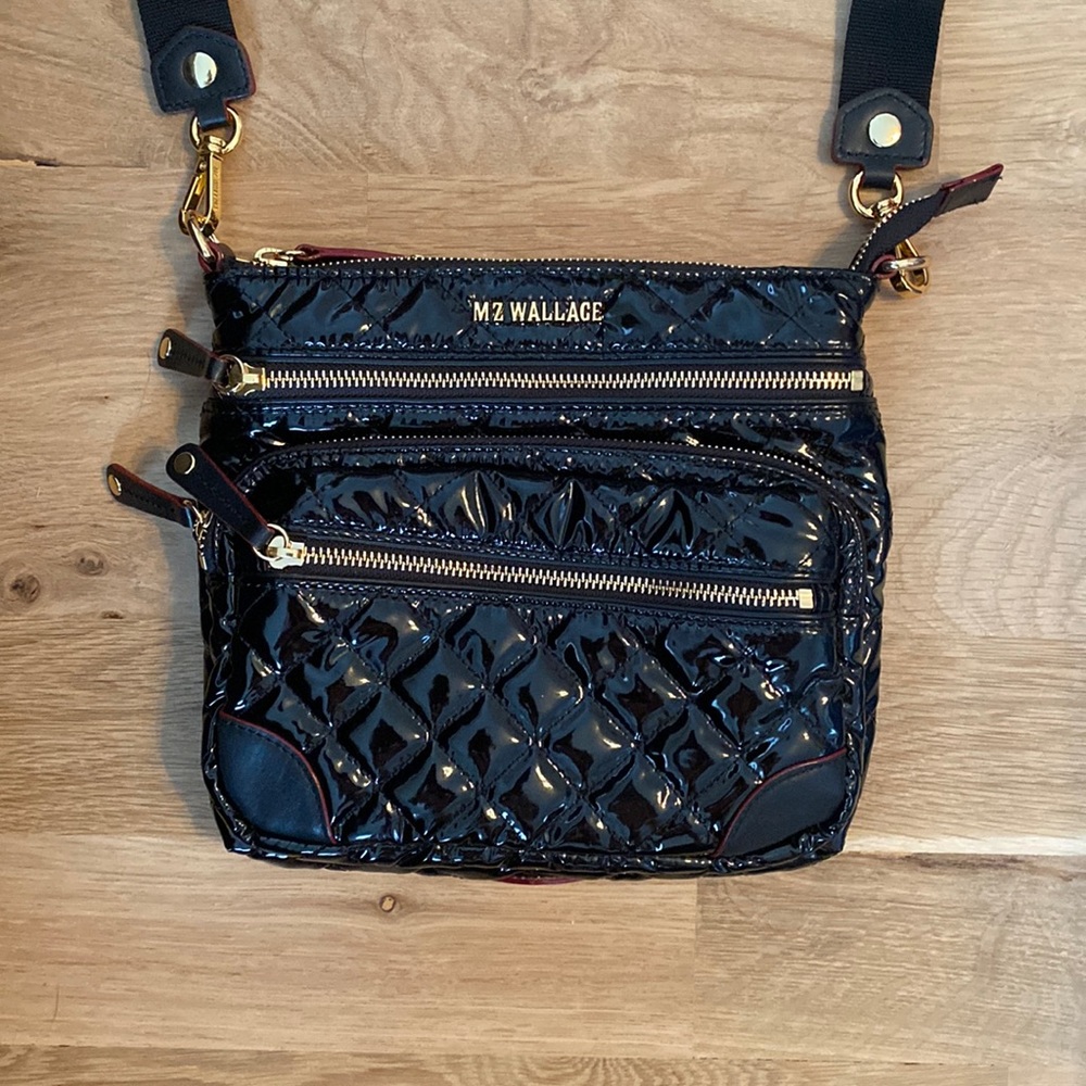 🌹 LIKE NEW!! MZ WALLACE Downtown Crosby Crossbody ((patent leather)🌹